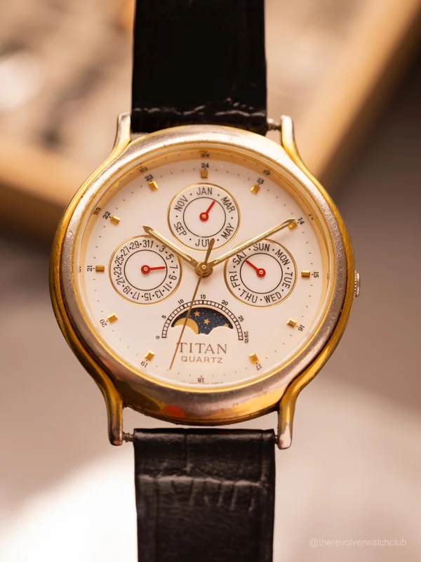 Titan Moonphase Triple Calendar (Ref. 257B-55) (37mm; Quartz)