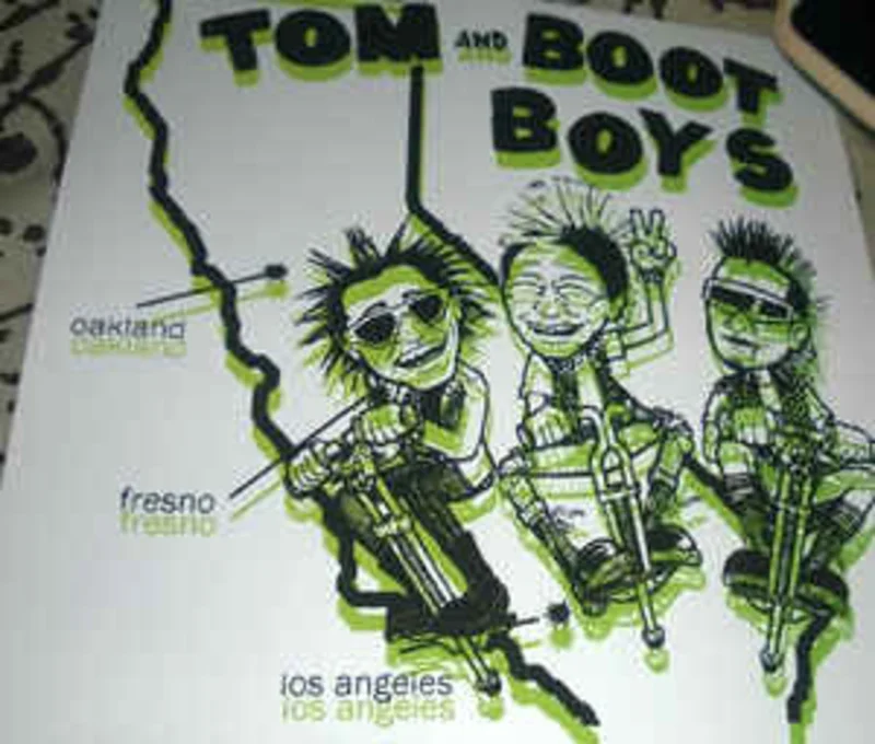 Tom And Boot Boys - Stupid And Naked Punks Are Running In My House USED 7"