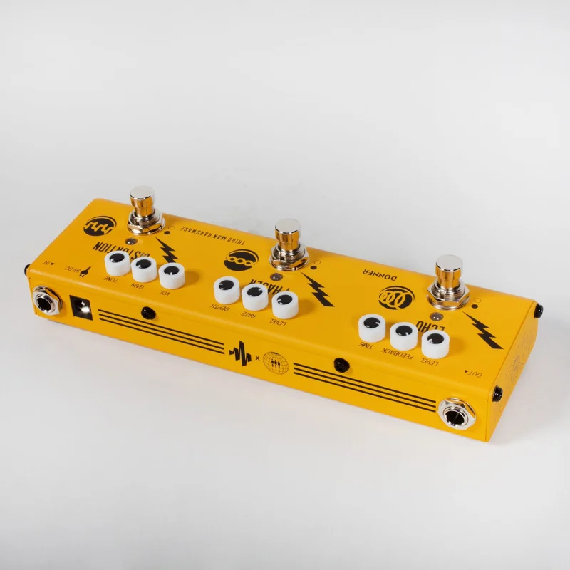 Triple Threat Donner Effects Pedal (Limited Edition Yellow)