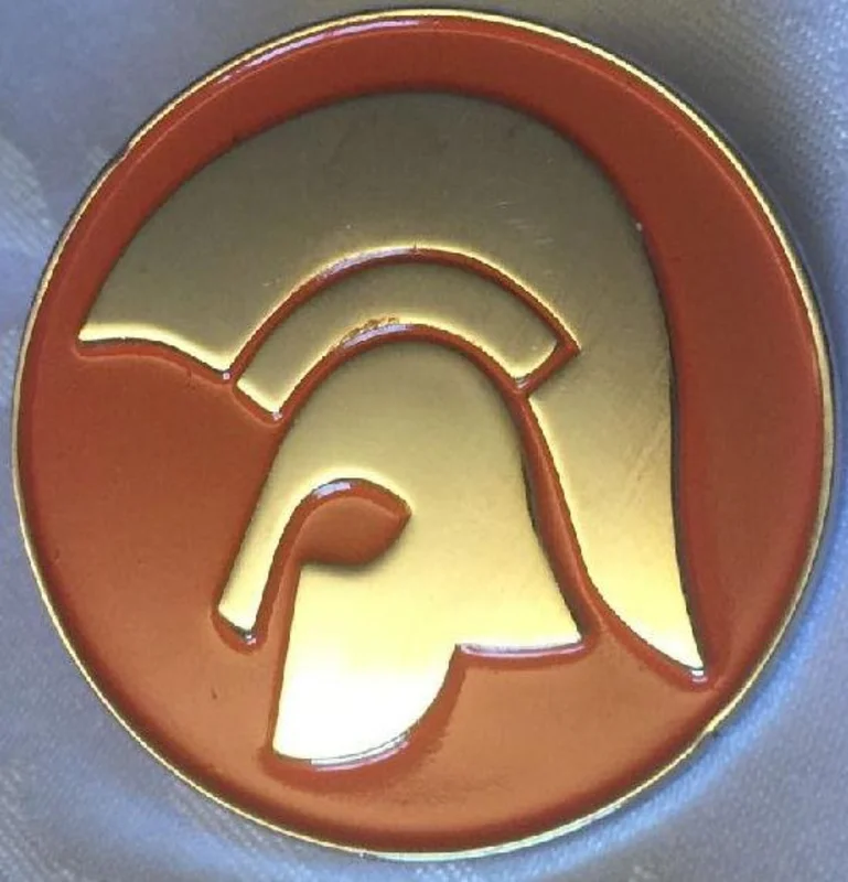 TROJAN ENAMEL BADGE