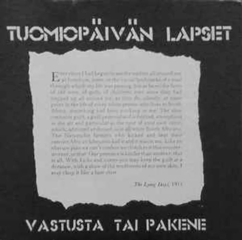 Tuomiopaivan Lapset - Vastusta Tai Pakene USED 7"