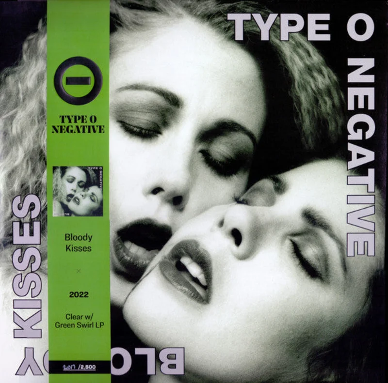 Type O Negative - Bloody Kisses USED METAL LP (clear w/ green swirl vinyl)