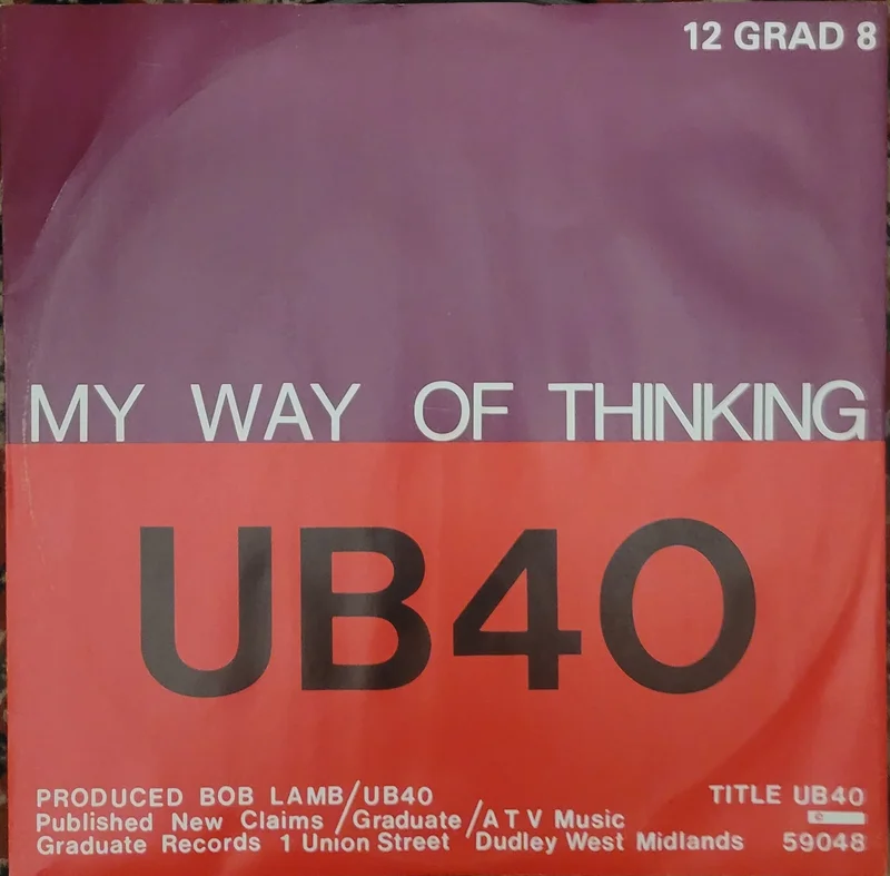 UB40 - My Way Of Thinking / I Think Its Going To Rain Today 12" Single