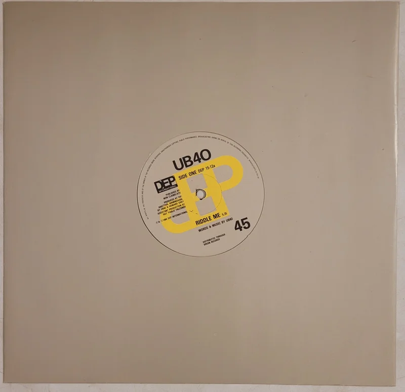 UB40 - Riddle Me 12" Single
