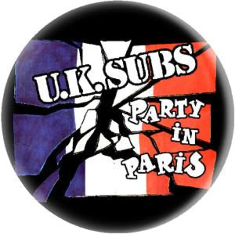 UK SUBS PARIS button (1 inch)