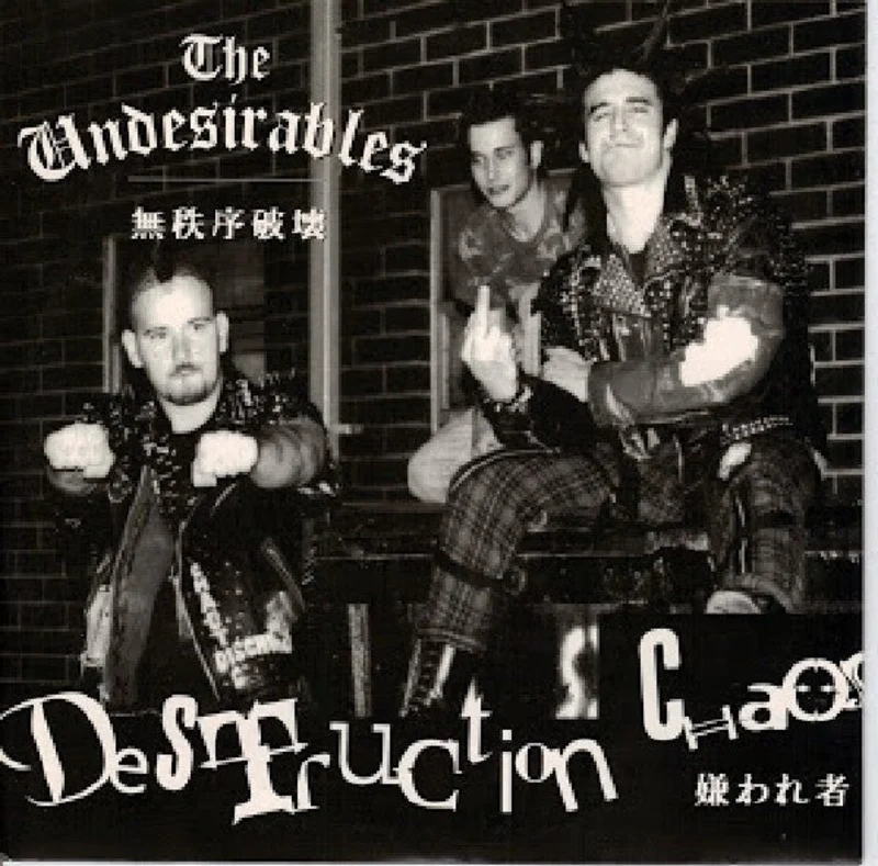 Undesirables - Destruction Chaos USED 7" (blue vinyl)