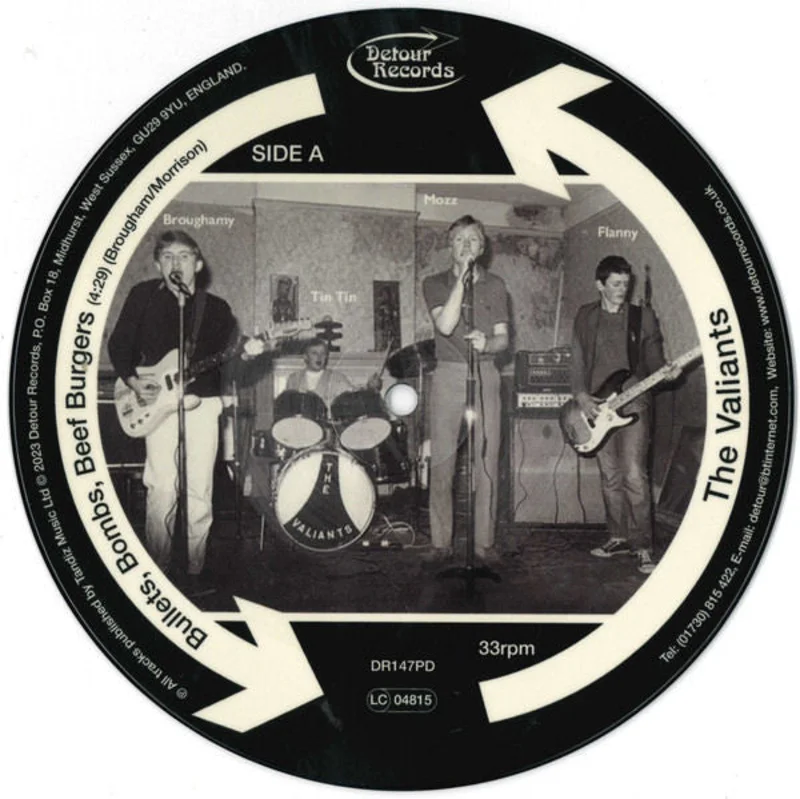 Valiants - Living For Today EP NEW 7"  (pic disc)