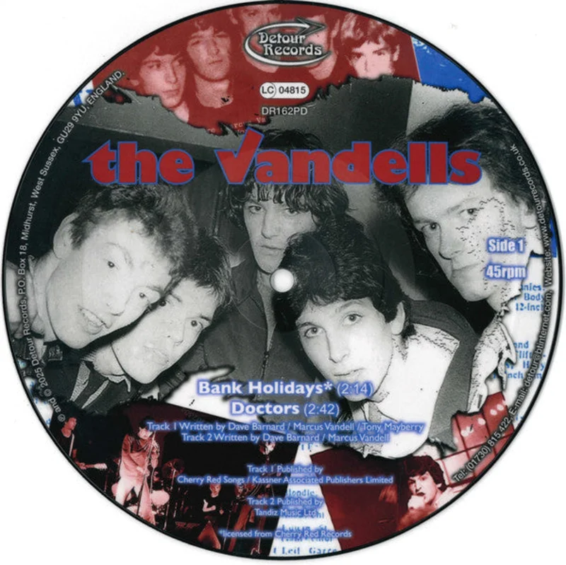 Vandells - Bank Holidays EP NEW 7"  (pic disc)