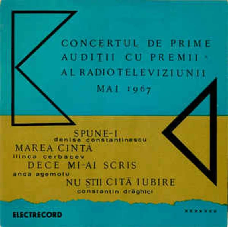 Various  Concertul De Prime Audiii Cu Premii Al Radioteleviziunii - Mai 1967 (1967)