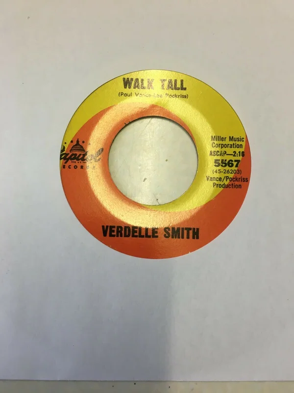 Verdelle Smith - Walk Tall b/w In My Room (El Amor)