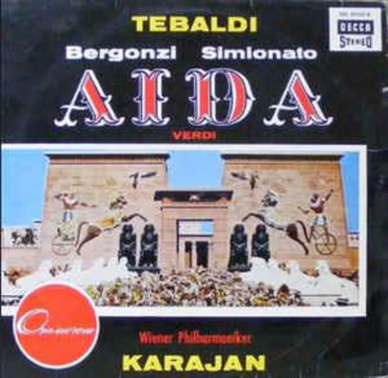 Verdi*, Renata Tebaldi, Giulietta Simionato, Carlo Bergonzi, Fernando Corena, Cornell McNeill*, Arnold van Mill, Karajan*, Wiener Philharmoniker  Aida Highlights (1960)