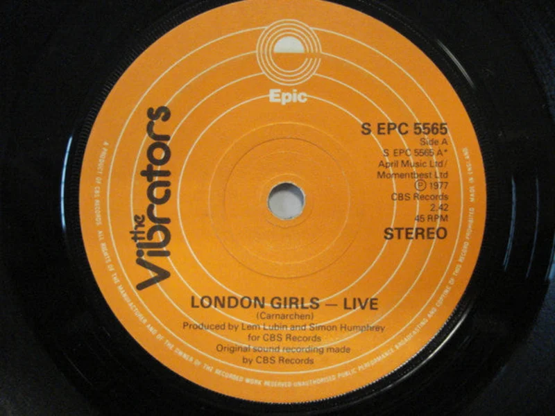 Vibrators - London Girls Live USED 7"