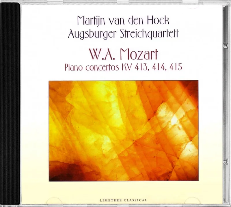 W.A. Mozart Piano concertos KV 413, 414, 415.