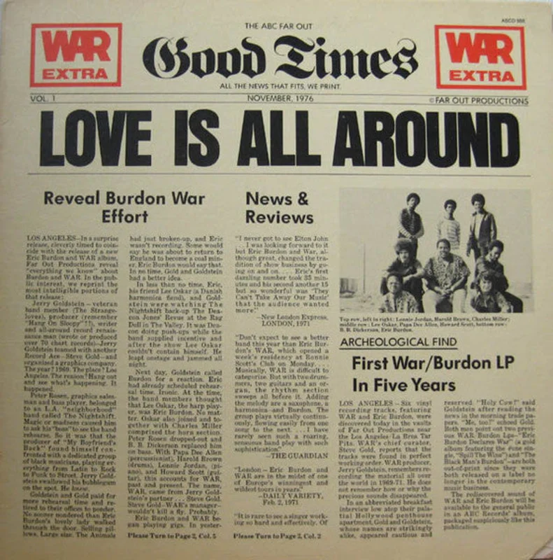 WAR -  Love is All Around