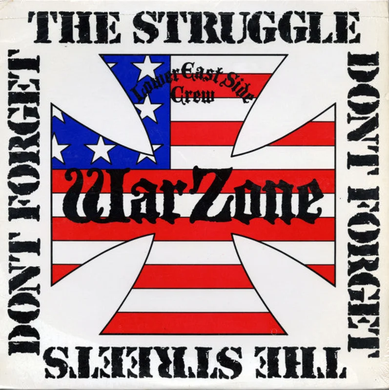 Warzone - Don't Forget The Struggle Don't Forget The Streets USED LP (computer text)