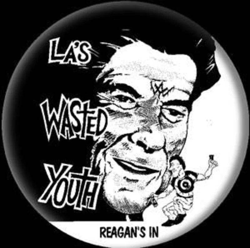 WASTED YOUTH button (1 inch)
