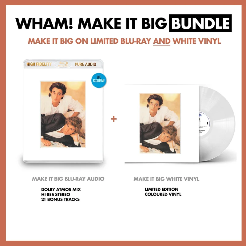WHAM! Make It Big BUNDLE: Make It Big on blu-ray and white vinyl