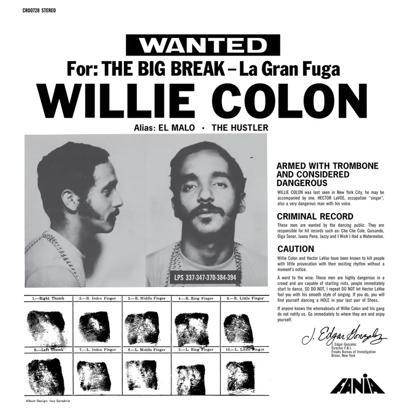 Willie Colon - The Big Break - La Gran Fuga on 180g vinyl
