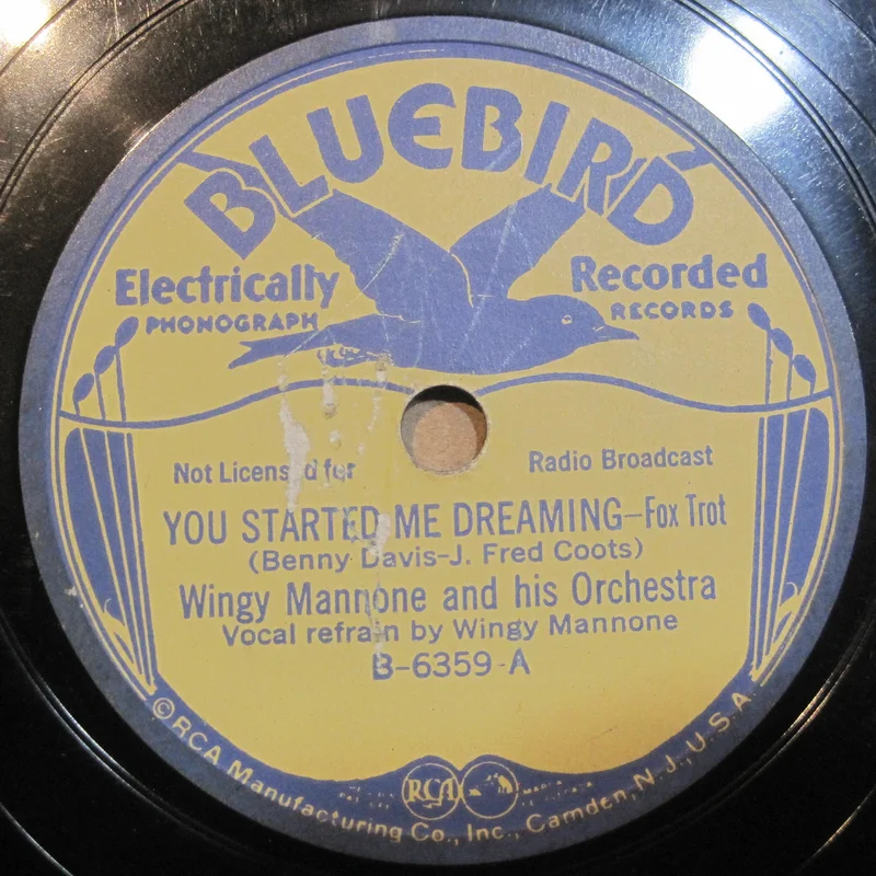 Wingy Mannone - You Started Me Dreaming b/w Tormented
