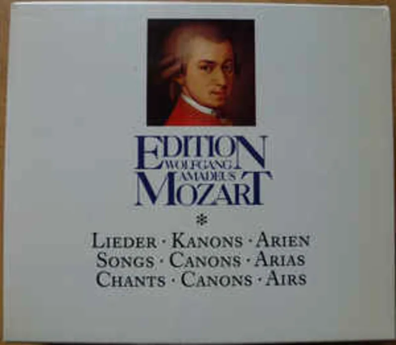 Wolfgang Amadeus Mozart  Lieder - Kanons - Arien - Songs - Canons - Arias - Chants - Canons- Airs (1992)
