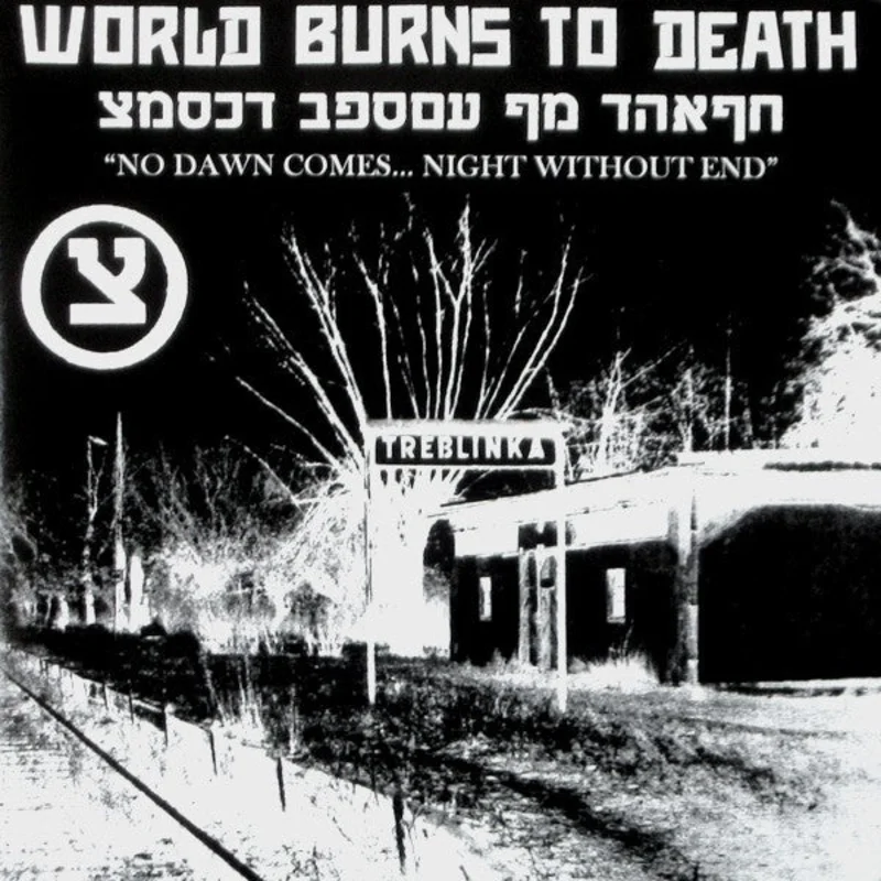 World Burns To Death - No Dawn Comes... Night Without End USED 7" (orange vinyl)