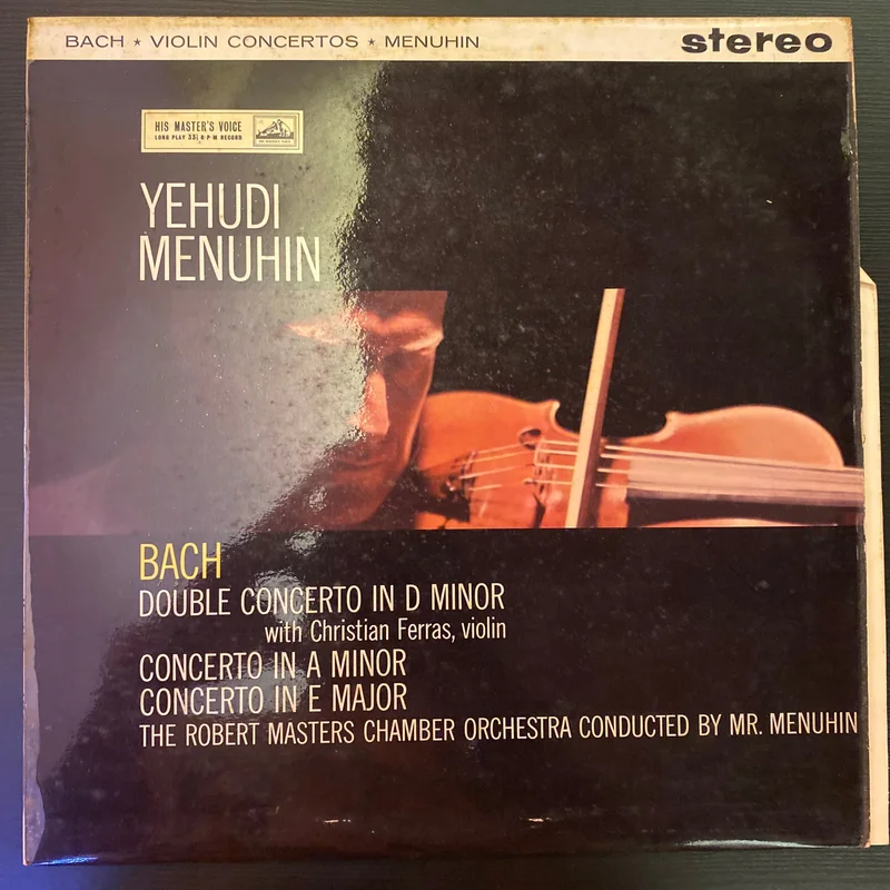 Yehudi Menuhin and Christian Ferras and Robert Masters Chamber Orchestra - Violin Concertos (Used Vinyl - VG) SC Marketplace