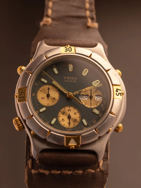 Yema Paris Chronograph (Ref. Unknown) (40mm; Quartz) (Ultra Rare)