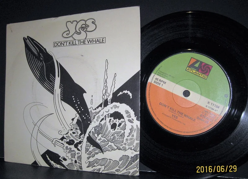 YES - Don't Kill The Whale b/w Abeline 45rpm PS