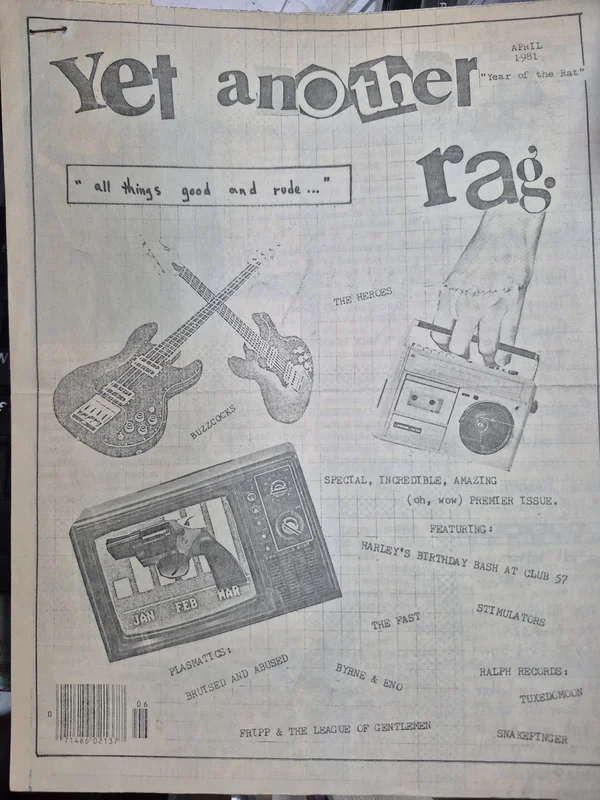 YET ANOTHER RAG (1981) USED MAGAZINE