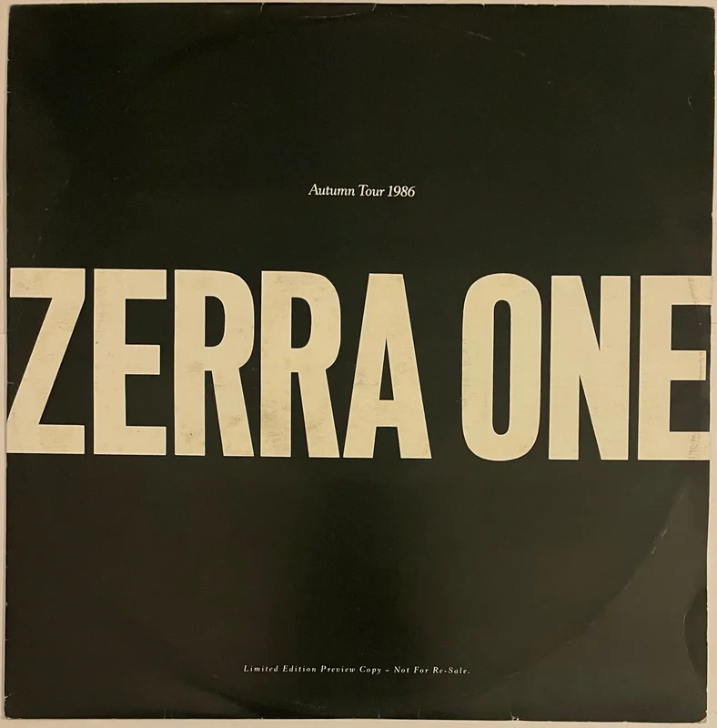 Zerra One Autumn Tour 1986 12" Single (Ltd Preview Copy)